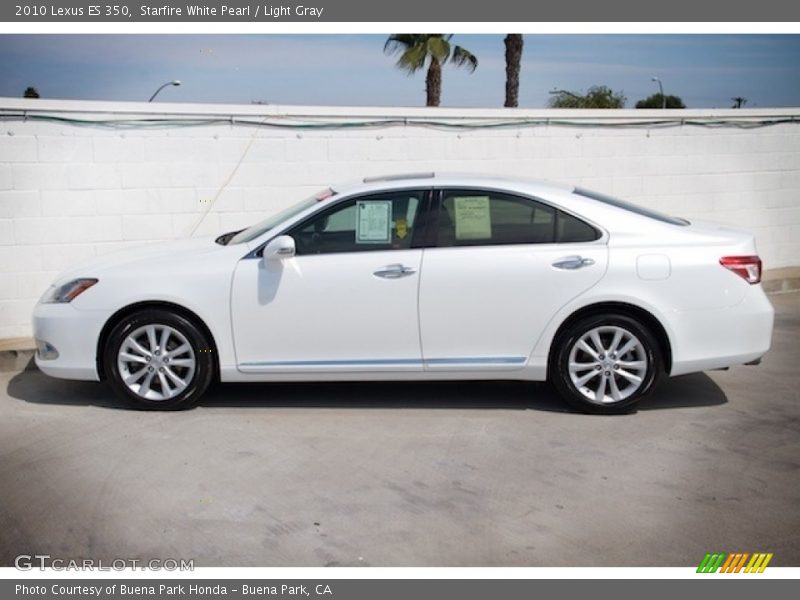 Starfire White Pearl / Light Gray 2010 Lexus ES 350