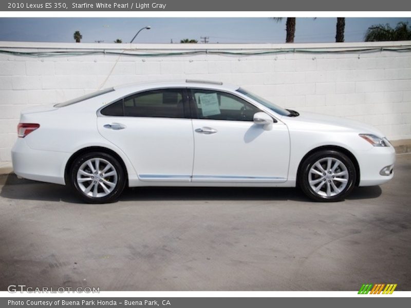 Starfire White Pearl / Light Gray 2010 Lexus ES 350