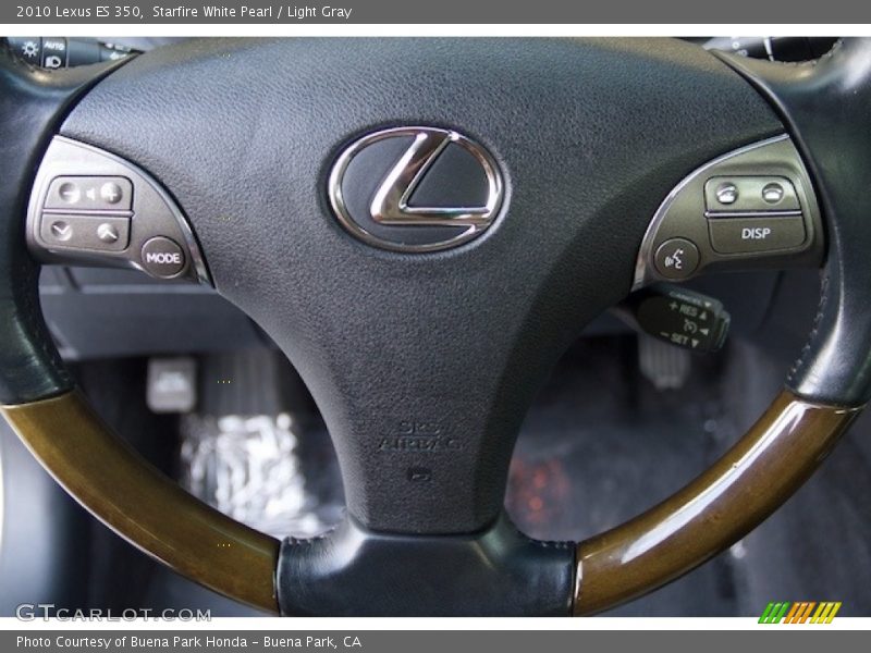 Starfire White Pearl / Light Gray 2010 Lexus ES 350