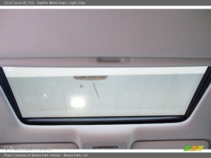 Starfire White Pearl / Light Gray 2010 Lexus ES 350
