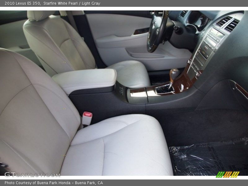 Starfire White Pearl / Light Gray 2010 Lexus ES 350