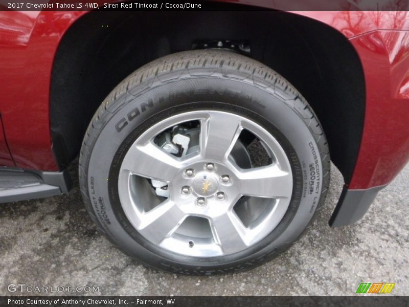 Siren Red Tintcoat / Cocoa/Dune 2017 Chevrolet Tahoe LS 4WD
