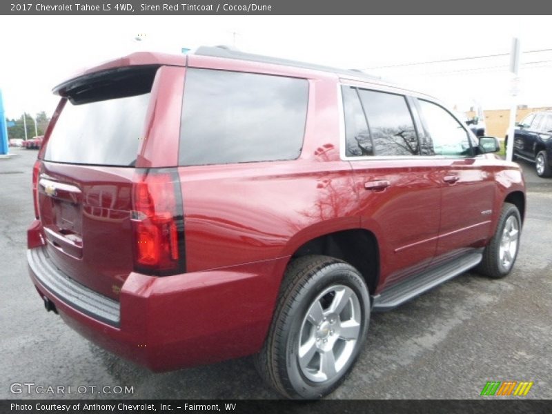 Siren Red Tintcoat / Cocoa/Dune 2017 Chevrolet Tahoe LS 4WD