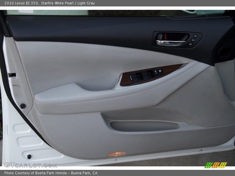 Starfire White Pearl / Light Gray 2010 Lexus ES 350