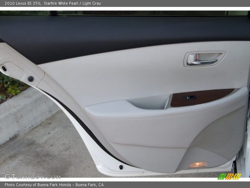 Starfire White Pearl / Light Gray 2010 Lexus ES 350