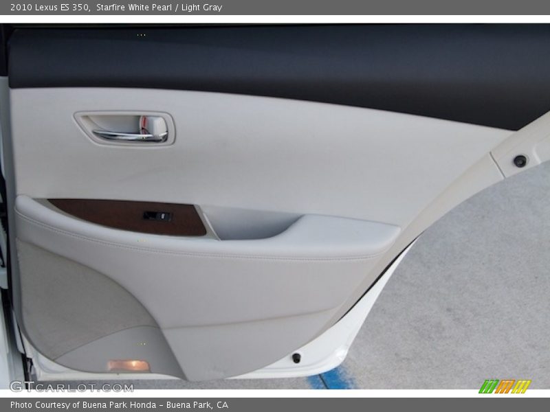 Starfire White Pearl / Light Gray 2010 Lexus ES 350