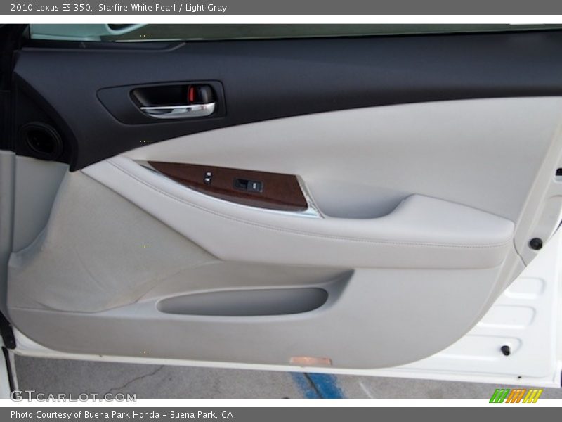 Starfire White Pearl / Light Gray 2010 Lexus ES 350