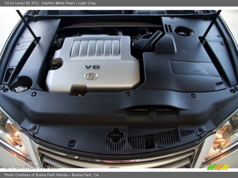Starfire White Pearl / Light Gray 2010 Lexus ES 350
