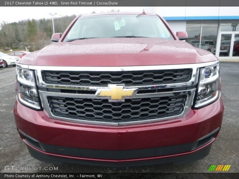 Siren Red Tintcoat / Cocoa/Dune 2017 Chevrolet Tahoe LS 4WD