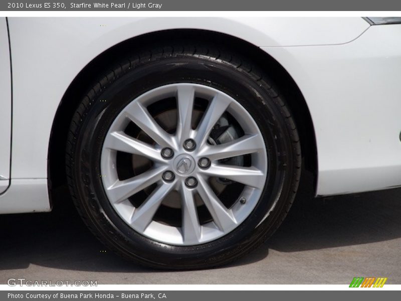 Starfire White Pearl / Light Gray 2010 Lexus ES 350