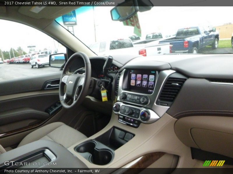Siren Red Tintcoat / Cocoa/Dune 2017 Chevrolet Tahoe LS 4WD