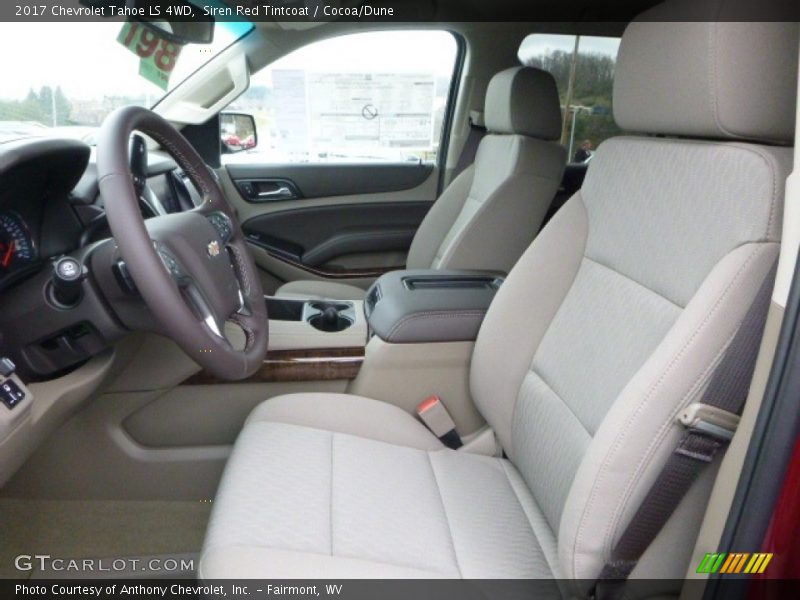 Siren Red Tintcoat / Cocoa/Dune 2017 Chevrolet Tahoe LS 4WD