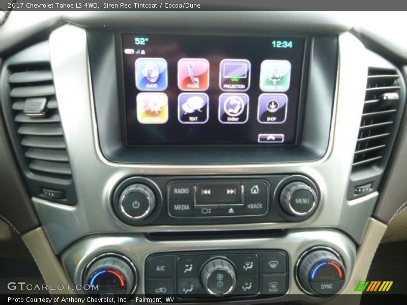 Siren Red Tintcoat / Cocoa/Dune 2017 Chevrolet Tahoe LS 4WD