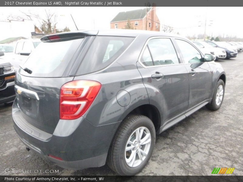 Nightfall Gray Metallic / Jet Black 2017 Chevrolet Equinox LS AWD