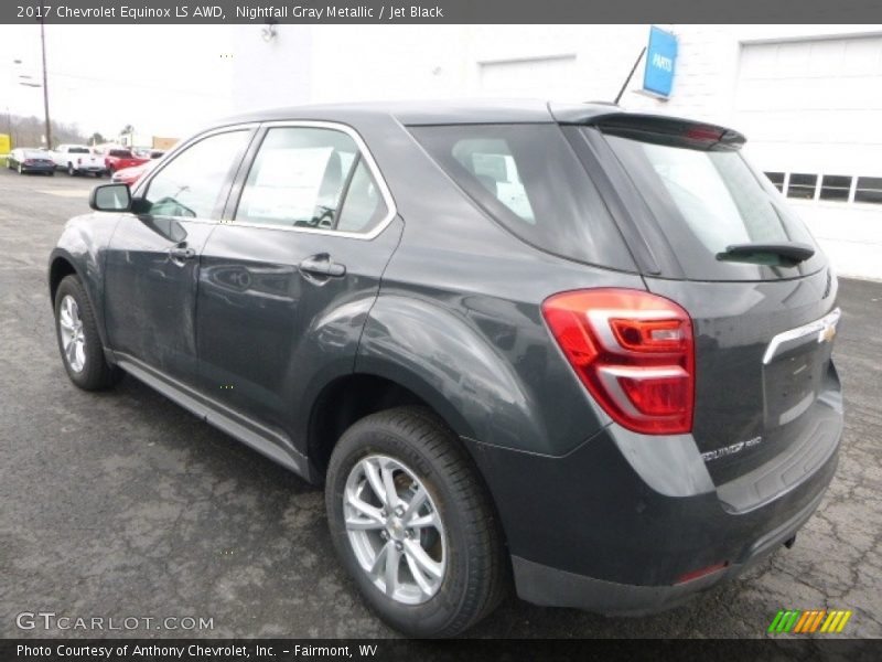 Nightfall Gray Metallic / Jet Black 2017 Chevrolet Equinox LS AWD