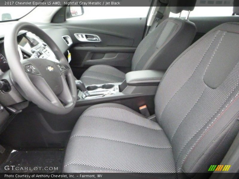 Nightfall Gray Metallic / Jet Black 2017 Chevrolet Equinox LS AWD