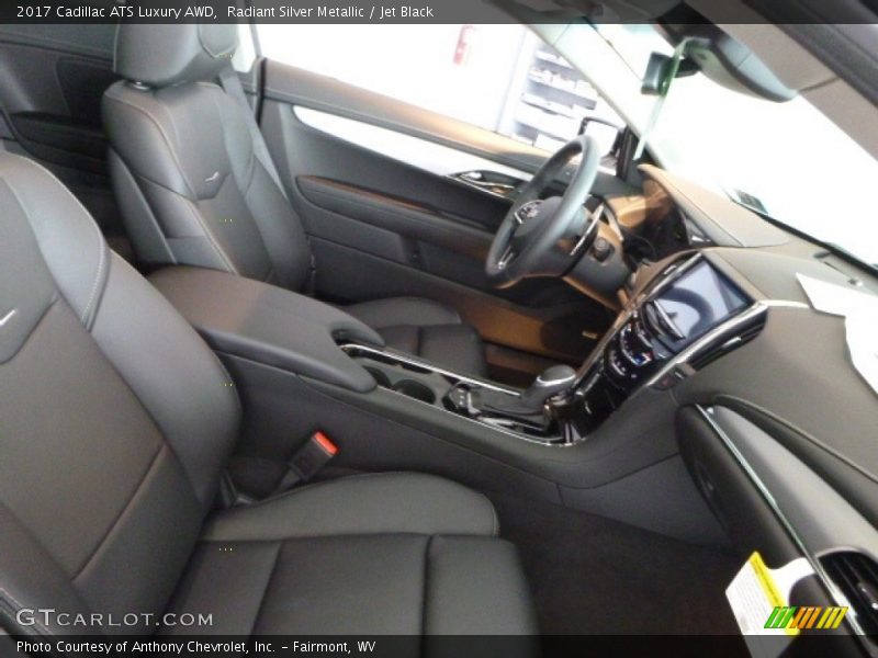 Radiant Silver Metallic / Jet Black 2017 Cadillac ATS Luxury AWD