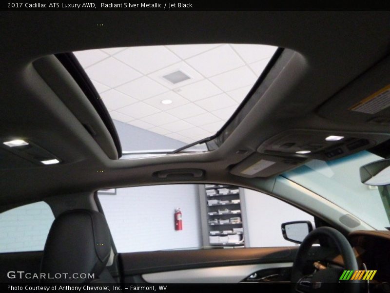 Radiant Silver Metallic / Jet Black 2017 Cadillac ATS Luxury AWD