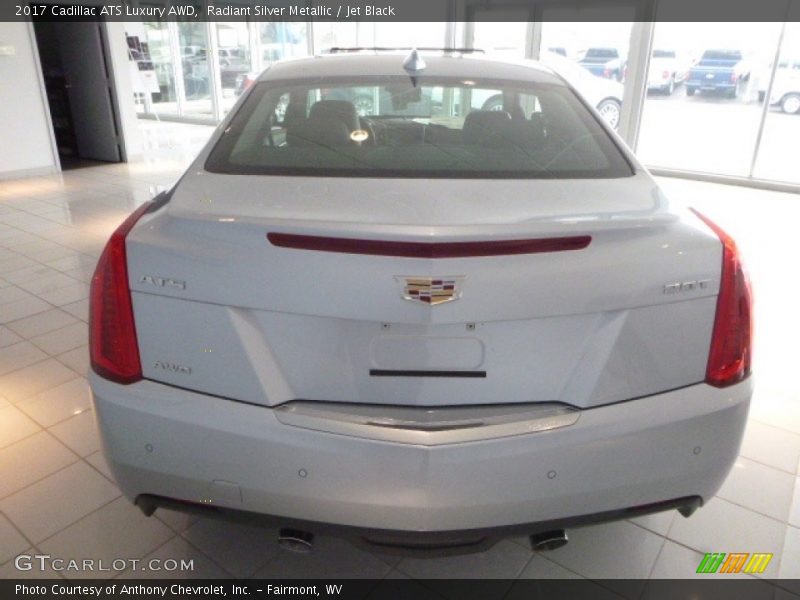 Radiant Silver Metallic / Jet Black 2017 Cadillac ATS Luxury AWD