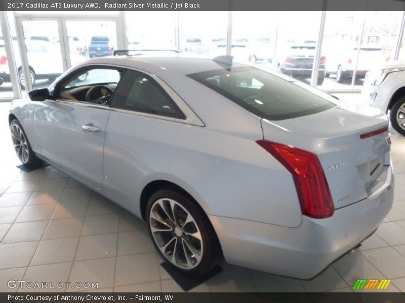Radiant Silver Metallic / Jet Black 2017 Cadillac ATS Luxury AWD
