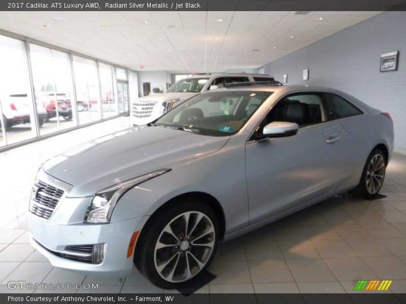 Radiant Silver Metallic / Jet Black 2017 Cadillac ATS Luxury AWD
