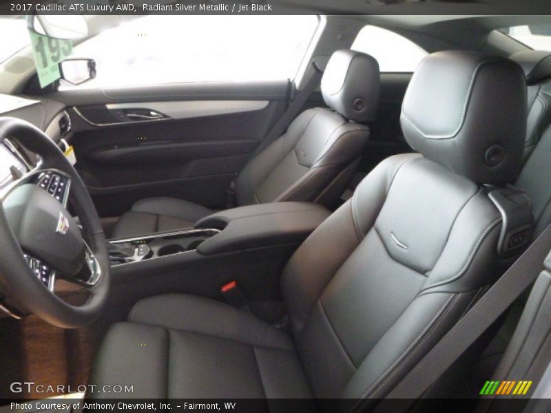 Radiant Silver Metallic / Jet Black 2017 Cadillac ATS Luxury AWD
