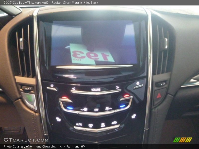 Radiant Silver Metallic / Jet Black 2017 Cadillac ATS Luxury AWD