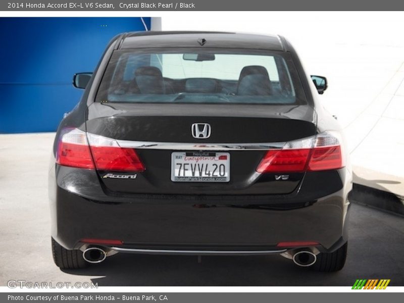 Crystal Black Pearl / Black 2014 Honda Accord EX-L V6 Sedan