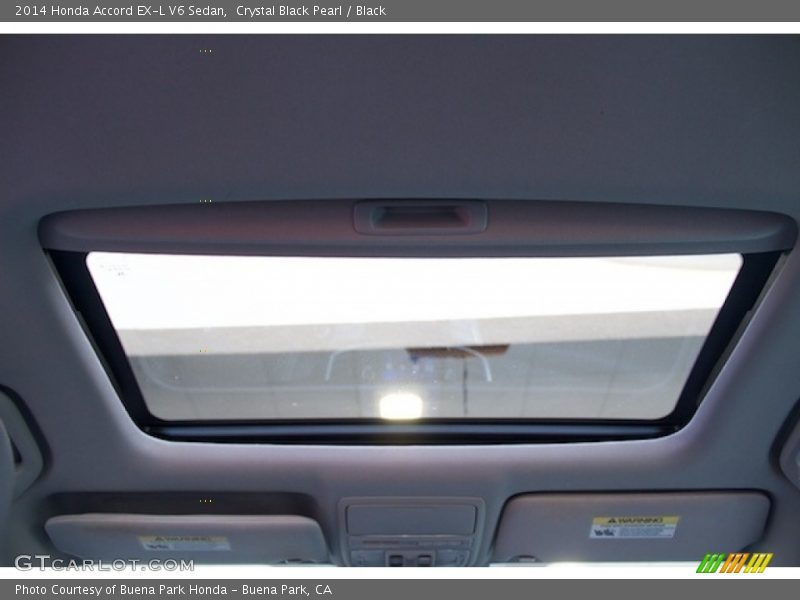 Crystal Black Pearl / Black 2014 Honda Accord EX-L V6 Sedan