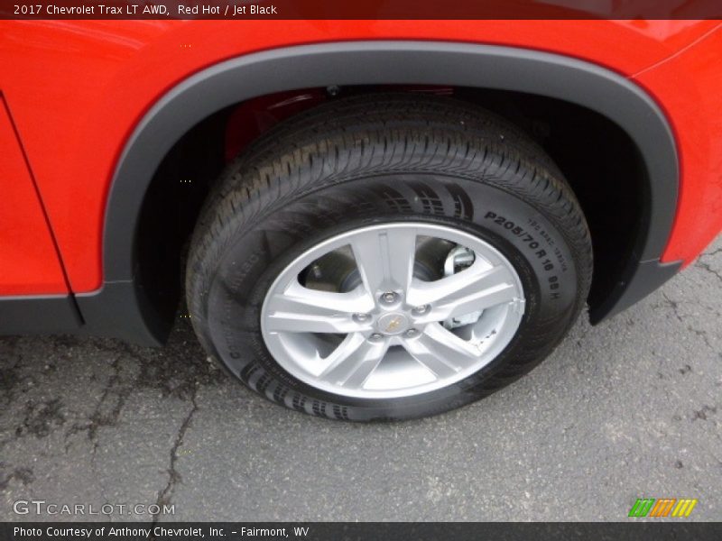 Red Hot / Jet Black 2017 Chevrolet Trax LT AWD