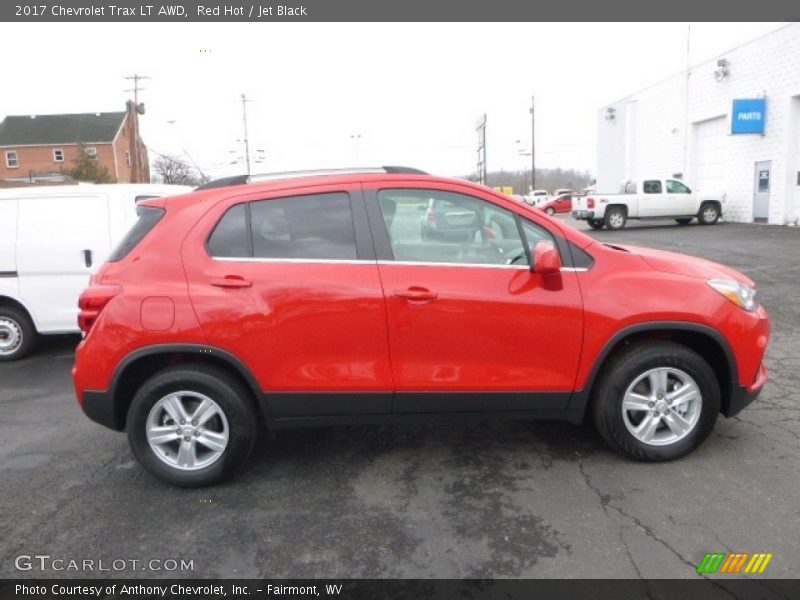 Red Hot / Jet Black 2017 Chevrolet Trax LT AWD