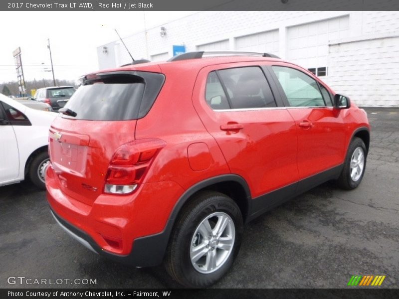 Red Hot / Jet Black 2017 Chevrolet Trax LT AWD