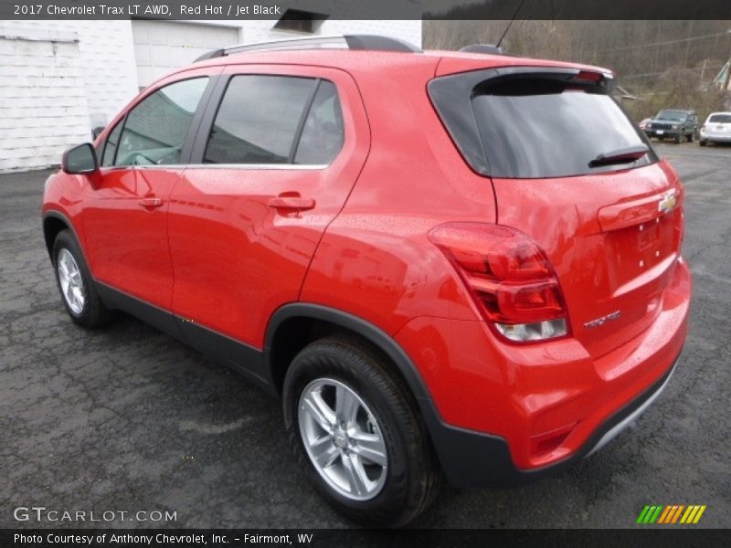 Red Hot / Jet Black 2017 Chevrolet Trax LT AWD