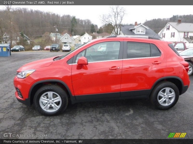 Red Hot / Jet Black 2017 Chevrolet Trax LT AWD