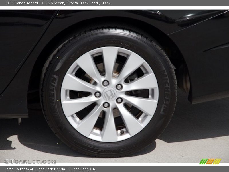 Crystal Black Pearl / Black 2014 Honda Accord EX-L V6 Sedan