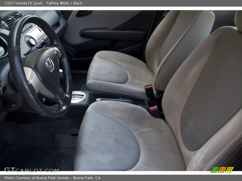 Taffeta White / Black 2007 Honda Fit Sport