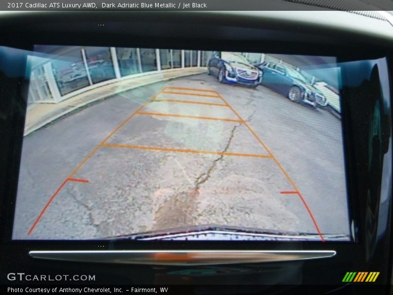 Dark Adriatic Blue Metallic / Jet Black 2017 Cadillac ATS Luxury AWD