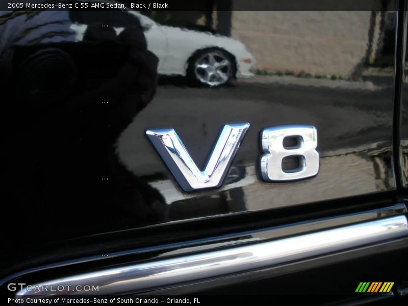 Black / Black 2005 Mercedes-Benz C 55 AMG Sedan