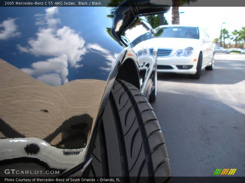 Black / Black 2005 Mercedes-Benz C 55 AMG Sedan