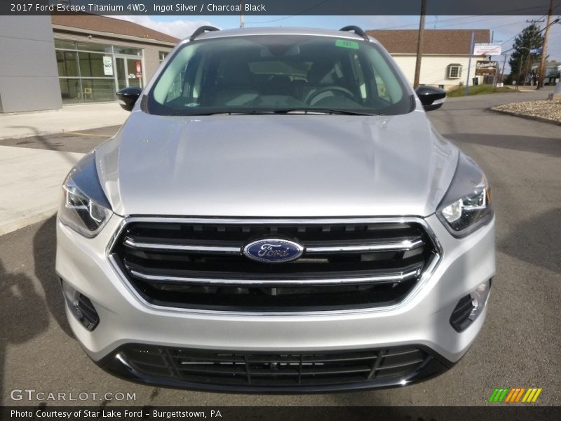 Ingot Silver / Charcoal Black 2017 Ford Escape Titanium 4WD