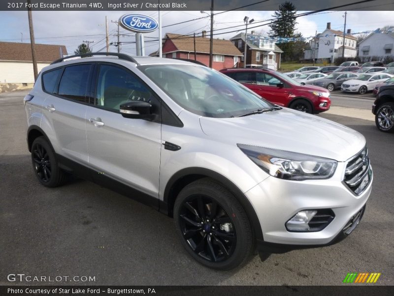 Ingot Silver / Charcoal Black 2017 Ford Escape Titanium 4WD