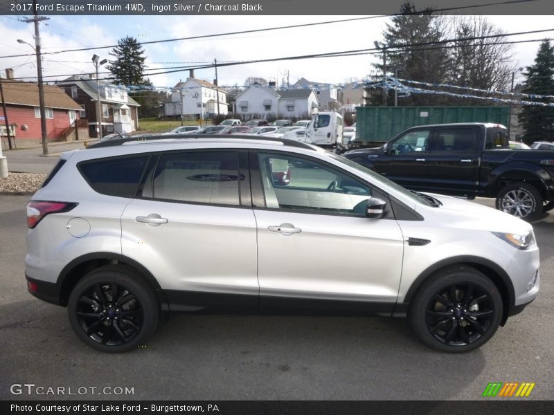 Ingot Silver / Charcoal Black 2017 Ford Escape Titanium 4WD