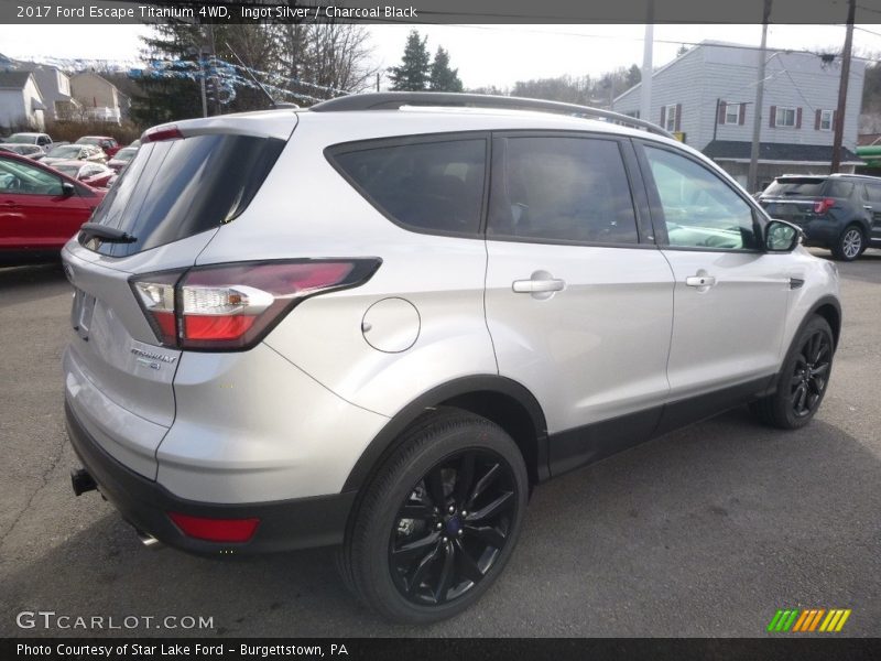 Ingot Silver / Charcoal Black 2017 Ford Escape Titanium 4WD