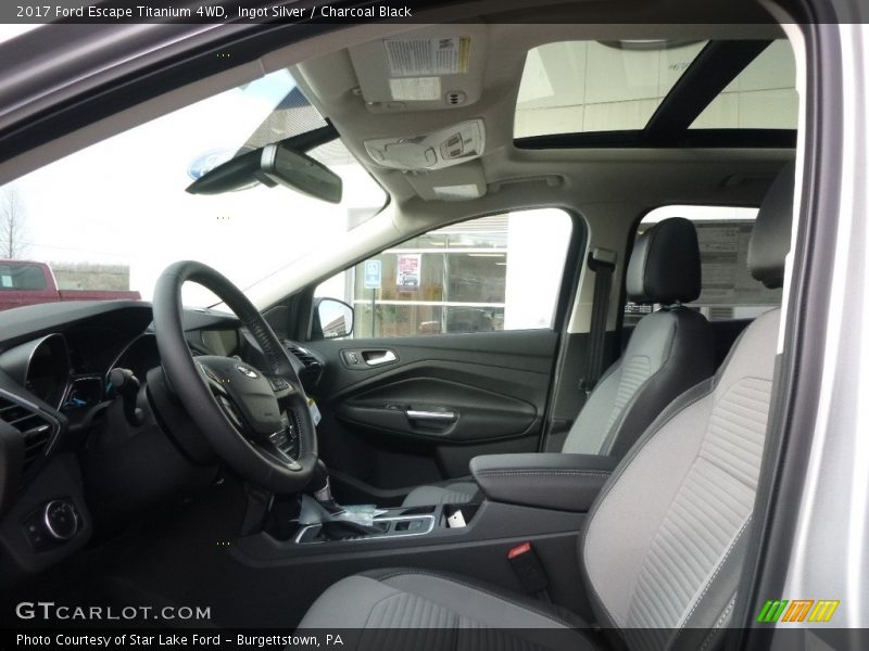 Ingot Silver / Charcoal Black 2017 Ford Escape Titanium 4WD