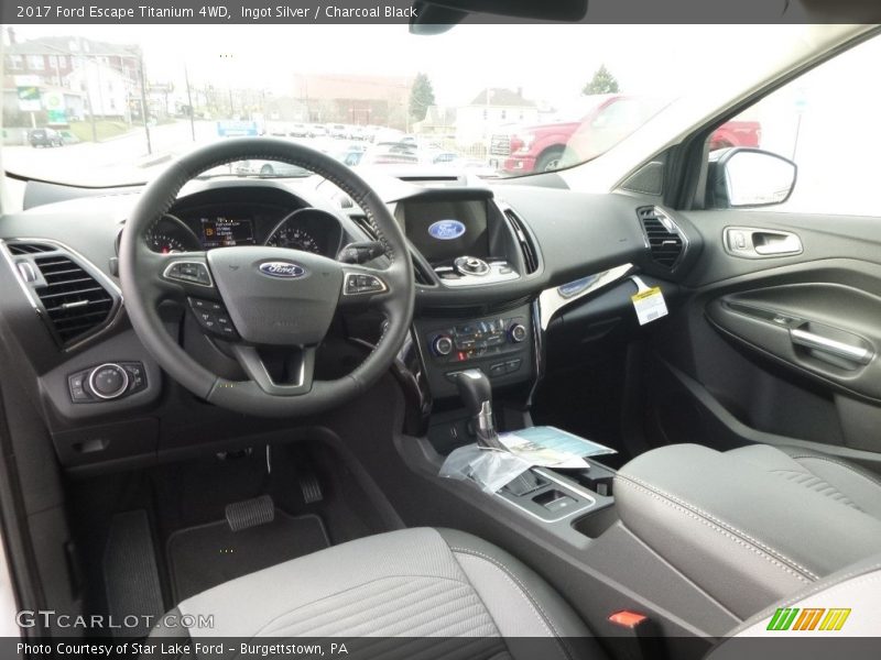 Ingot Silver / Charcoal Black 2017 Ford Escape Titanium 4WD
