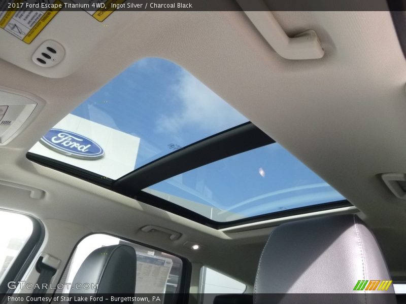 Ingot Silver / Charcoal Black 2017 Ford Escape Titanium 4WD