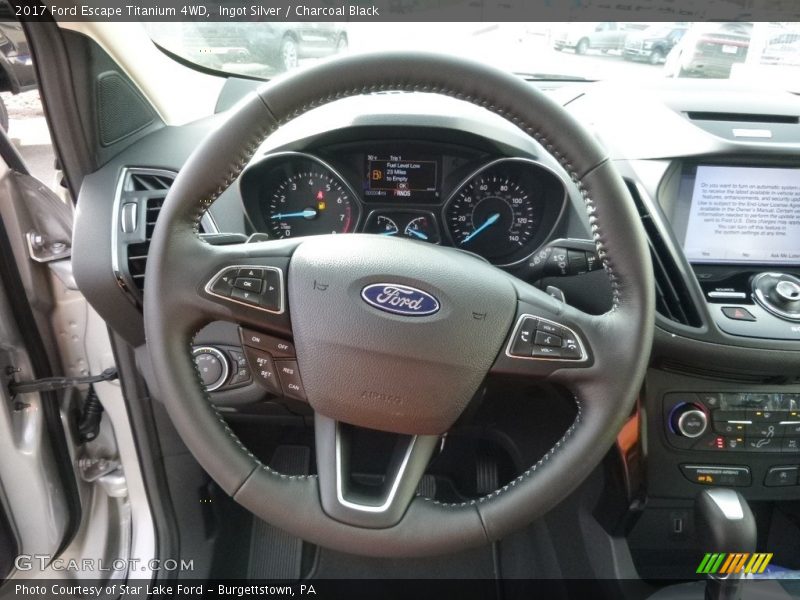 Ingot Silver / Charcoal Black 2017 Ford Escape Titanium 4WD