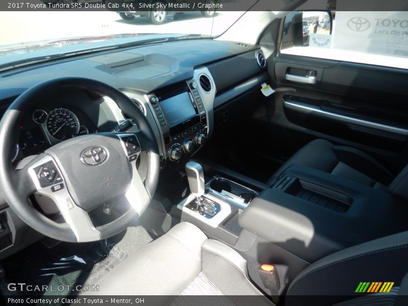 Silver Sky Metallic / Graphite 2017 Toyota Tundra SR5 Double Cab 4x4