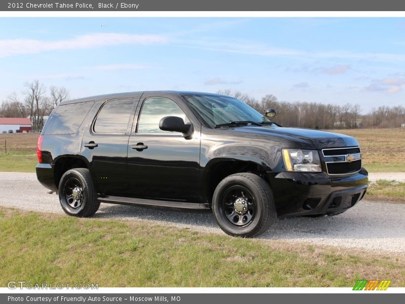 Black / Ebony 2012 Chevrolet Tahoe Police