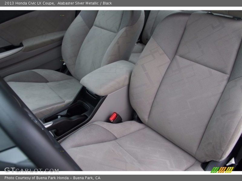 Alabaster Silver Metallic / Black 2013 Honda Civic LX Coupe